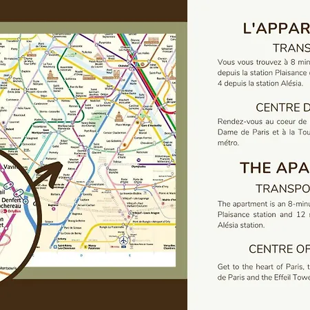 52 Appartement-1Chambre-4Pers-Paris 14-Alesia
